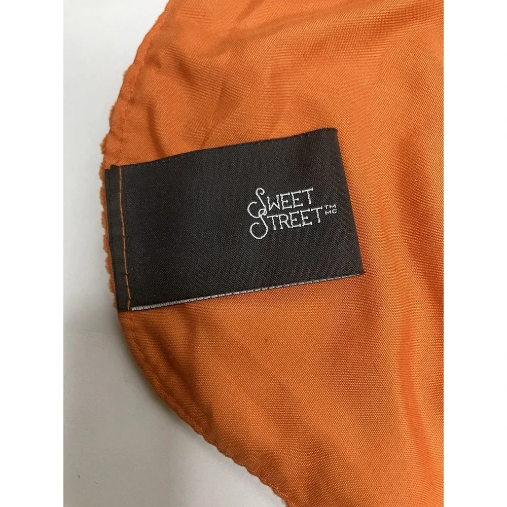 Sweet Street‎ Placemat Jack-o'-lantern Halloween Fall Corduroy Orange Black